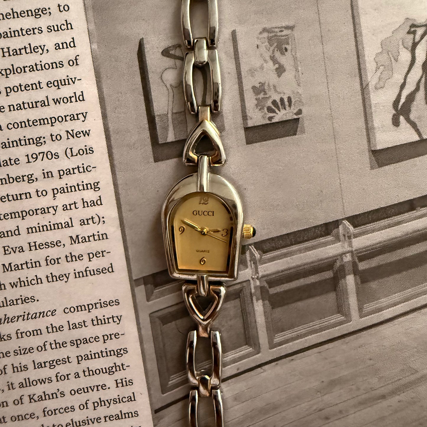 Gucci heart link watch